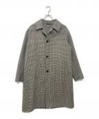 UNITED ARROWSユナイテッドアローズ）の古着「ダブルフェイス バルカラー コート」｜グレー