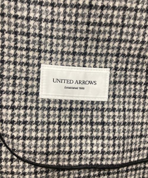 UNITED ARROWS（ユナイテッドアローズ）UNITED ARROWS (ユナイテッドアローズ) ダブルフェイス バルカラー コート グレー サイズ:Lの古着・服飾アイテム