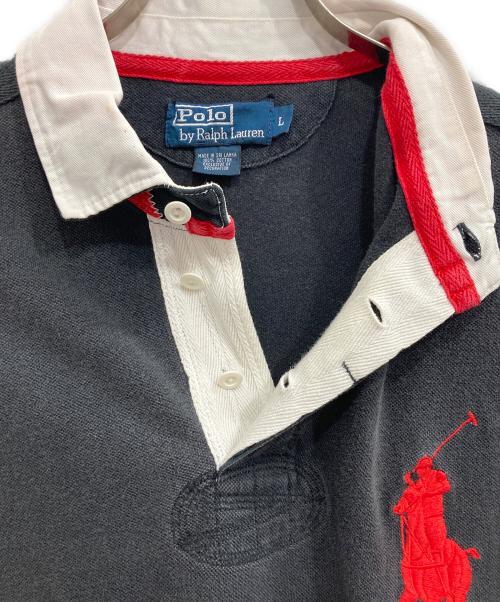 POLO RALPH LAUREN（ポロ・ラルフローレン）POLO RALPH LAUREN (ポロ・ラルフローレン) ビッグポニーラガーシャツ ブラック サイズ:Lの古着・服飾アイテム