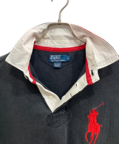 POLO RALPH LAUREN（ポロ・ラルフローレン）POLO RALPH LAUREN (ポロ・ラルフローレン) ビッグポニーラガーシャツ ブラック サイズ:Lの古着・服飾アイテム