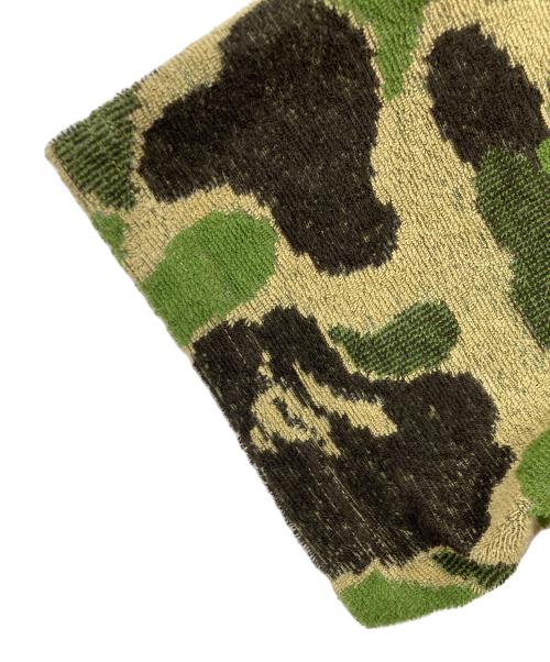 A BATHING APE（ア ベイシング エイプ）A BATHING APE (ア ベイシング エイプ) ABC CAMO PILE JACQUARD ONE POINT TEE/エービーシー　カモ　パイル　ジャガード　ワンポイント　ティー3 グリーン サイズ:Ｍの古着・服飾アイテム