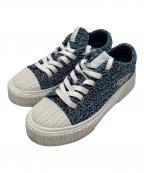 MARC JACOBSマークジェイコブズ）の古着「ザ デニム モノグラム スニーカー」｜インディゴ