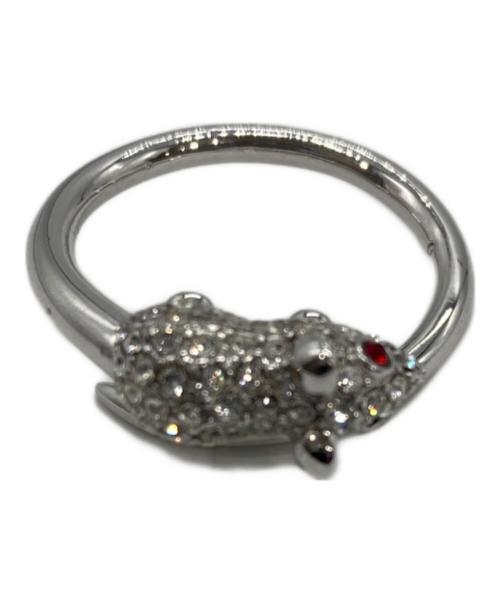 MARC JACOBS（マークジェイコブズ）MARC JACOBS (マークジェイコブズ) キャット＆マウス クリスタル テール リング サイズ:SIZE 9の古着・服飾アイテム