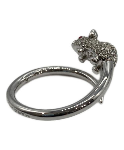MARC JACOBS（マークジェイコブズ）MARC JACOBS (マークジェイコブズ) キャット＆マウス クリスタル テール リング サイズ:SIZE 9の古着・服飾アイテム
