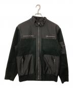 GIORGIO ARMANIジョルジョアルマーニ）の古着「切替ニットジャケット」｜ブラック