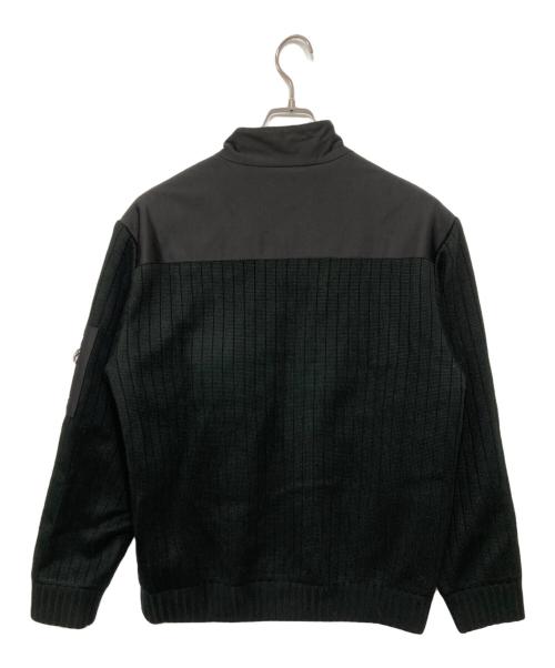 GIORGIO ARMANI（ジョルジョアルマーニ）GIORGIO ARMANI (ジョルジョアルマーニ) 切替ニットジャケット ブラック サイズ:48の古着・服飾アイテム