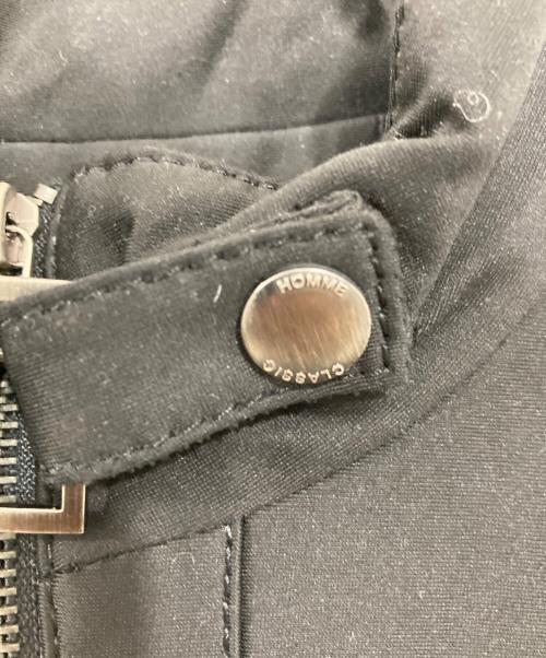 GIORGIO ARMANI（ジョルジョアルマーニ）GIORGIO ARMANI (ジョルジョアルマーニ) 切替ニットジャケット ブラック サイズ:48の古着・服飾アイテム