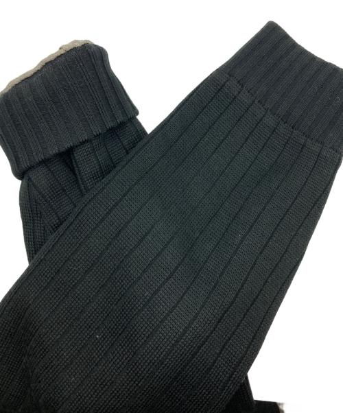 GIORGIO ARMANI（ジョルジョアルマーニ）GIORGIO ARMANI (ジョルジョアルマーニ) 切替ニットジャケット ブラック サイズ:48の古着・服飾アイテム