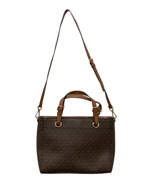MICHAEL KORS（マイケル・コース）MICHAEL KORS (マイケル・コース) シグネチャー2WAYバッグ ブラウンの古着・服飾アイテム