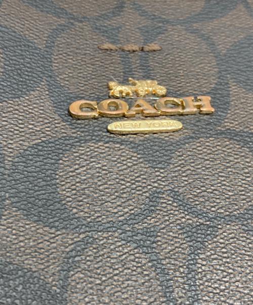 COACH（コーチ）COACH (コーチ) スモール タウン バケット バッグ シグネチャー キャンバス ブラウンの古着・服飾アイテム