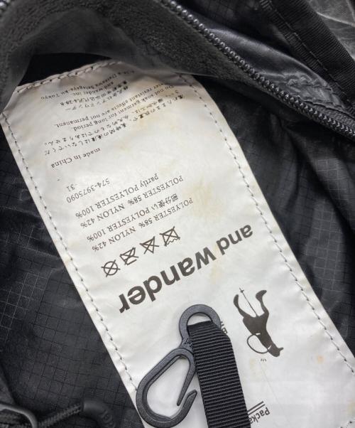 and wander（アンドワンダー）and wander (アンドワンダー) X-Pac 20L daypack ブラックの古着・服飾アイテム