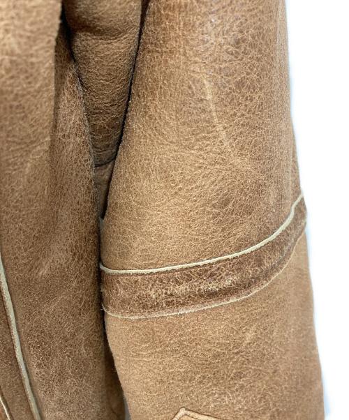 BURBERRY BLACK LABEL（バーバリーブラックレーベル）BURBERRY BLACK LABEL (バーバリーブラックレーベル) ムートンジャケット ブラウン サイズ:Ｌの古着・服飾アイテム