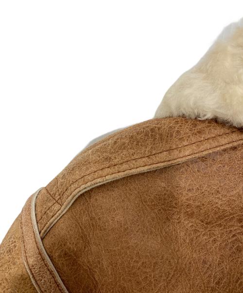 BURBERRY BLACK LABEL（バーバリーブラックレーベル）BURBERRY BLACK LABEL (バーバリーブラックレーベル) ムートンジャケット ブラウン サイズ:Ｌの古着・服飾アイテム