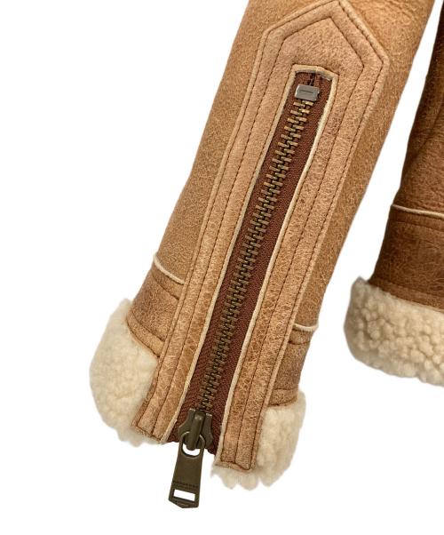 BURBERRY BLACK LABEL（バーバリーブラックレーベル）BURBERRY BLACK LABEL (バーバリーブラックレーベル) ムートンジャケット ブラウン サイズ:Ｌの古着・服飾アイテム