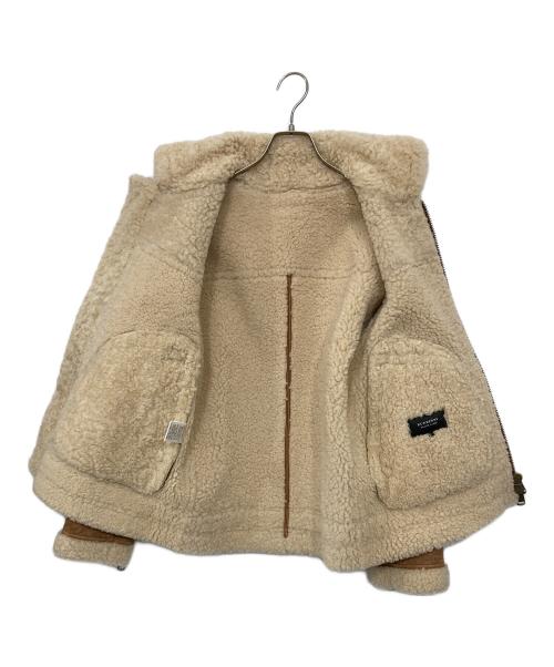 BURBERRY BLACK LABEL（バーバリーブラックレーベル）BURBERRY BLACK LABEL (バーバリーブラックレーベル) ムートンジャケット ブラウン サイズ:Ｌの古着・服飾アイテム