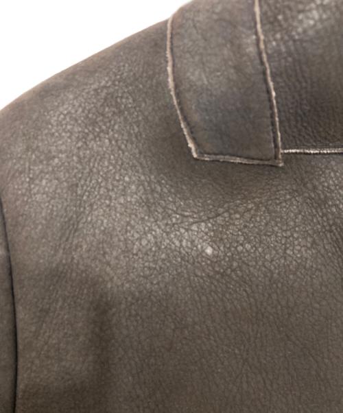 BURBERRY LONDON（バーバリーロンドン）BURBERRY LONDON (バーバリーロンドン) ショート丈ムートンジャケット ブラック サイズ:38の古着・服飾アイテム