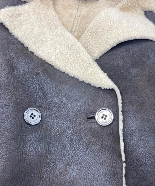 BURBERRY LONDON（バーバリーロンドン）BURBERRY LONDON (バーバリーロンドン) ショート丈ムートンジャケット ブラック サイズ:38の古着・服飾アイテム