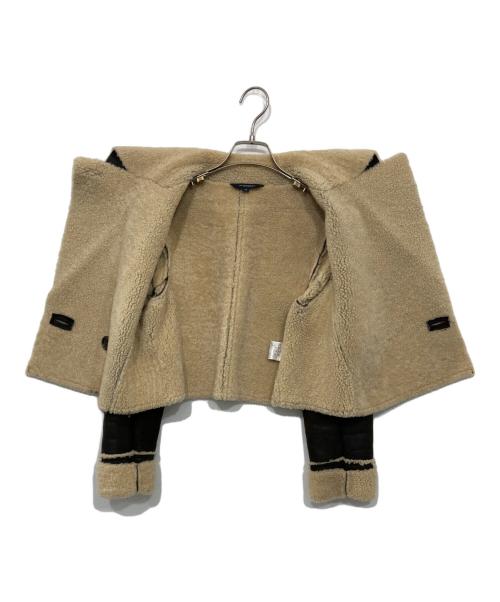BURBERRY LONDON（バーバリーロンドン）BURBERRY LONDON (バーバリーロンドン) ショート丈ムートンジャケット ブラック サイズ:38の古着・服飾アイテム