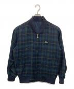 LACOSTEラコステ）の古着「リバーシブル ボンバージャケット」｜ネイビー×グリーン