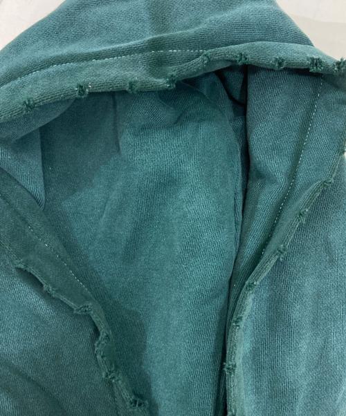 X-LARGE（エクストララージ）X-LARGE (エクストララージ) OLD ENGLISH BLEACHED HOODED SWEATSHIRT グリーン サイズ:Lの古着・服飾アイテム