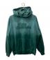 X-LARGE（エクストララージ）の古着「OLD ENGLISH BLEACHED HOODED SWEATSHIRT」｜グリーン