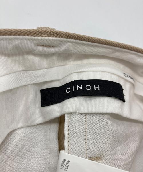 CINOH（チノ）CINOH (チノ) タックパンツ ベージュ サイズ:46の古着・服飾アイテム