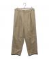 CINOH（チノ）の古着「タックパンツ」｜ベージュ