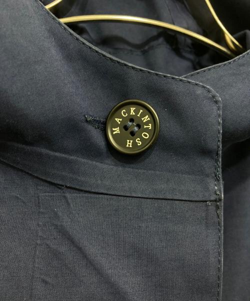 MACKINTOSH（マッキントッシュ）MACKINTOSH (マッキントッシュ) フーデッドゴム引きコート ネイビー サイズ:34の古着・服飾アイテム