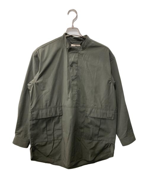 Snow peak（スノーピーク）snow peak (スノーピーク) Pe/Co Weather Long PO Shirt オリーブ サイズ:Mの古着・服飾アイテム