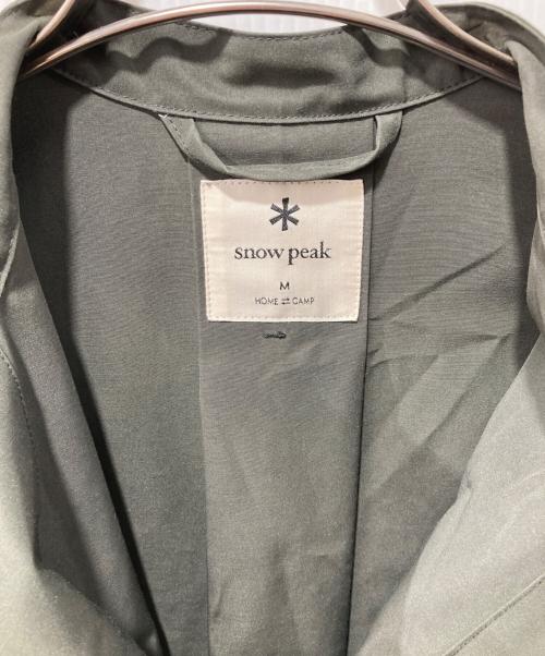Snow peak（スノーピーク）snow peak (スノーピーク) Pe/Co Weather Long PO Shirt オリーブ サイズ:Mの古着・服飾アイテム