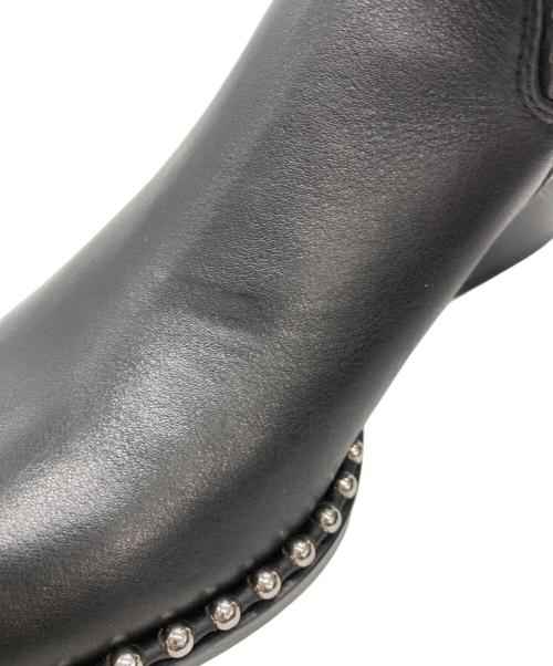 ALEXANDER WANG（アレキサンダー・ワン）ALEXANDER WANG (アレキサンダー・ワン) スタッズアンクルブーツ ブラック サイズ:38の古着・服飾アイテム