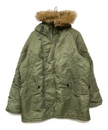 ALPHA（アルファ）の古着「N-3Bフライトコート」｜グリーン