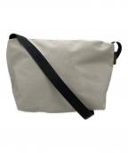 Herve Chapelierエルベシャプリエ）の古着「コーデュラナイロンスクエアショルダーバッグL」｜グレー マスティック×ノワール