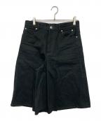 TAKAHIROMIYASHITA TheSoloIst.タカヒロミヤシタ ザソロイスト）の古着「jean look flared culotte/ジーン　ルック　フレアドキュロット」｜ブラック