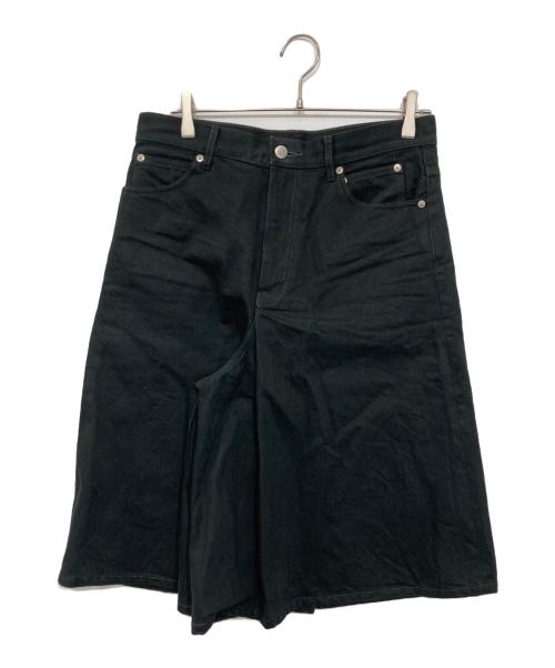 TAKAHIROMIYASHITA TheSoloIst.（タカヒロミヤシタ ザソロイスト）TAKAHIROMIYASHITA TheSoloIst. (タカヒロミヤシタ ザソロイスト) jean look flared culotte/ジーン　ルック　フレアドキュロット ブラック サイズ:48の古着・服飾アイテム