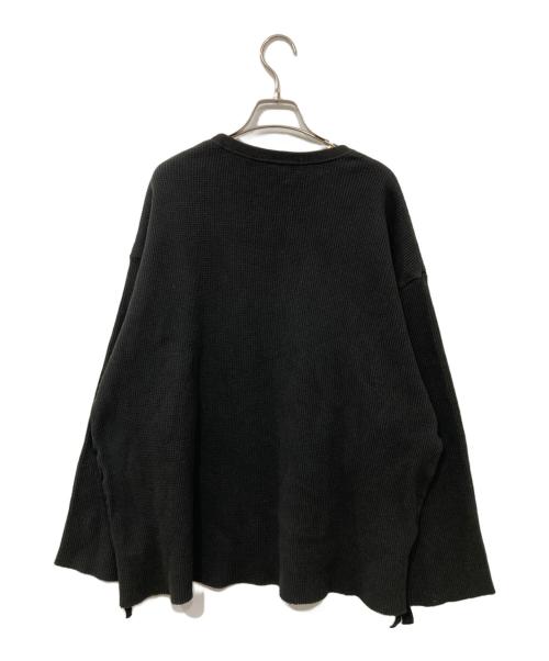 Name.（ネーム）Name. (ネーム) LEOPARD WAFFLE TAPED LOOSE SLEEVE TEE/レオパード　ワッフル　テープ　ルーズスリーブ　ティー ブラック サイズ:3の古着・服飾アイテム
