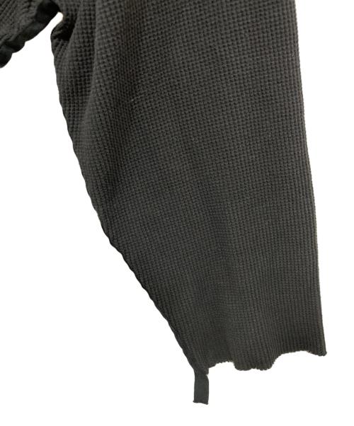 Name.（ネーム）Name. (ネーム) LEOPARD WAFFLE TAPED LOOSE SLEEVE TEE/レオパード　ワッフル　テープ　ルーズスリーブ　ティー ブラック サイズ:3の古着・服飾アイテム