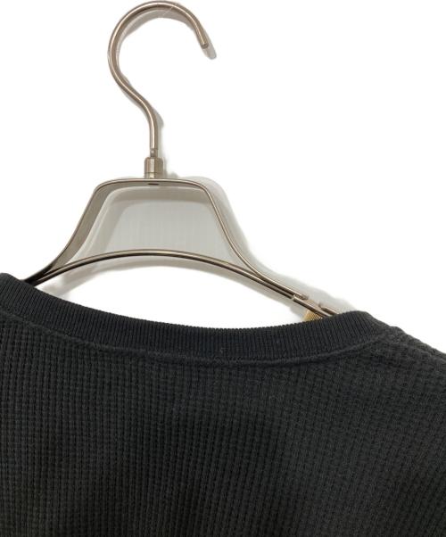 Name.（ネーム）Name. (ネーム) LEOPARD WAFFLE TAPED LOOSE SLEEVE TEE/レオパード　ワッフル　テープ　ルーズスリーブ　ティー ブラック サイズ:3の古着・服飾アイテム