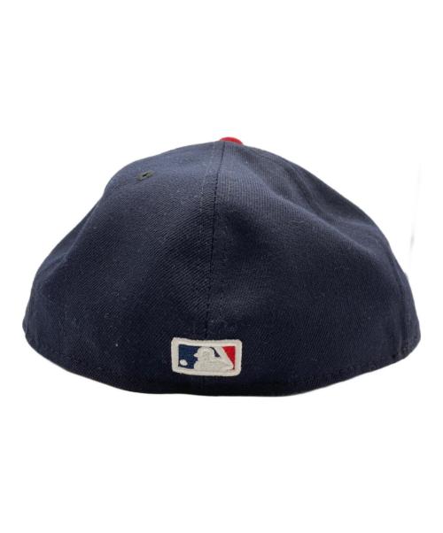 New Era（ニューエラ）New Era (ニューエラ) キャップ ネイビー×レッド サイズ:8の古着・服飾アイテム