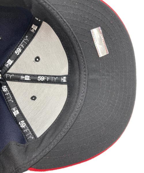 New Era（ニューエラ）New Era (ニューエラ) キャップ ネイビー×レッド サイズ:8の古着・服飾アイテム