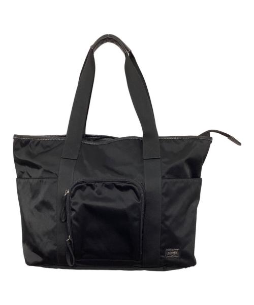 PORTER（ポーター）PORTER (ポーター) PLAN TOTE BAG/プラン トートバッグ ブラックの古着・服飾アイテム