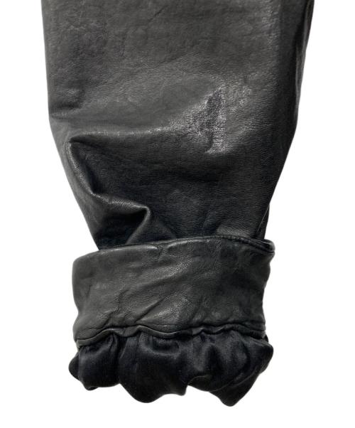 GIORGIO BRATO（ジョルジョブラッド）GIORGIO BRATO (ジョルジョブラッド) シワ加工 ラムレザージャケット ブラック サイズ:46の古着・服飾アイテム