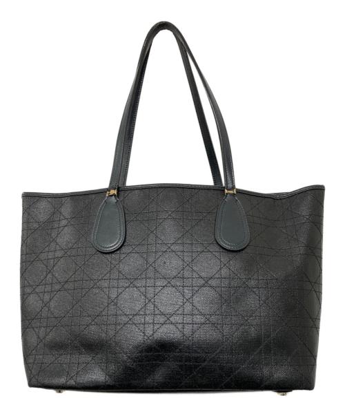 Christian Dior（クリスチャン ディオール）Christian Dior (クリスチャン ディオール) カナージュトート ブラックの古着・服飾アイテム