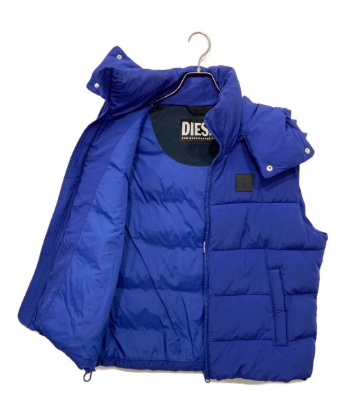 DIESEL（ディーゼル）DIESEL (ディーゼル) 中綿ベスト/ ウィンター ジャケット ブルー サイズ:Mの古着・服飾アイテム