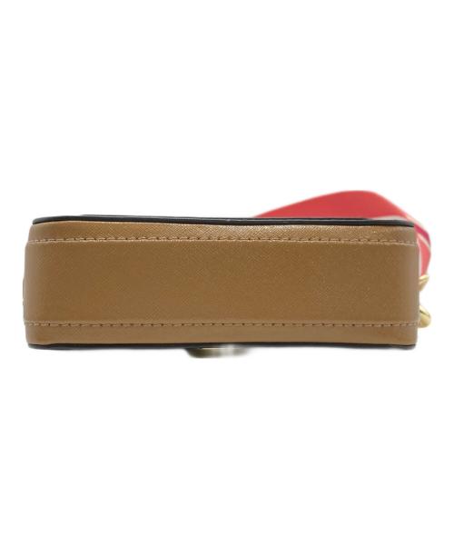 MARC JACOBS（マークジェイコブズ）MARC JACOBS (マークジェイコブズ) スナップショットショルダーバッグ ブラック×ピンクの古着・服飾アイテム