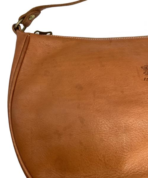 IL BISONTE（イル ビゾンテ）IL BISONTE (イル ビゾンテ) 三日月型レザーショルダーバッグ ブラウンの古着・服飾アイテム