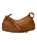 IL BISONTEイル ビゾンテ）の古着「レザーショルダーバッグ」｜ブラウン