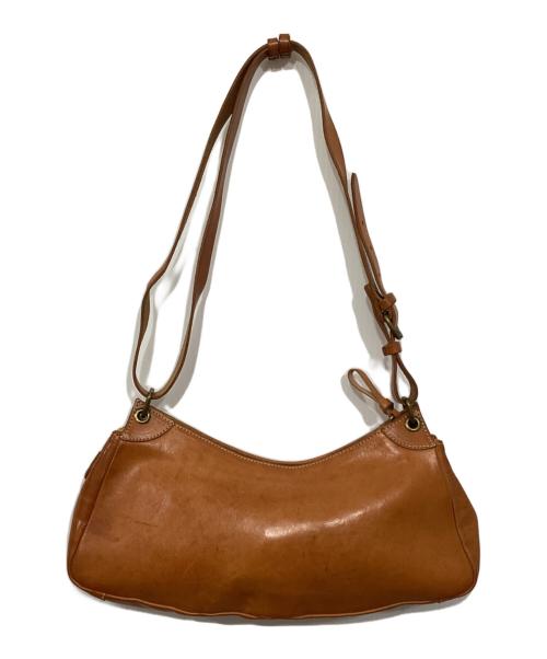 IL BISONTE（イル ビゾンテ）IL BISONTE (イル ビゾンテ) レザーショルダーバッグ ブラウンの古着・服飾アイテム