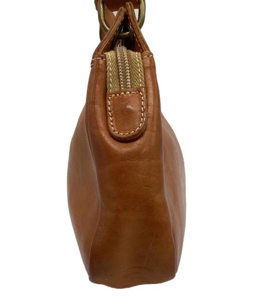 IL BISONTE（イル ビゾンテ）IL BISONTE (イル ビゾンテ) レザーショルダーバッグ ブラウンの古着・服飾アイテム