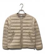 DANTONダントン）の古着「クルーネック インナーダウンジャケット」｜ベージュ